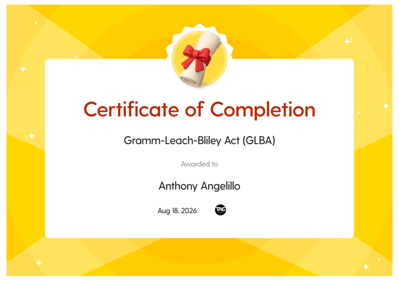 Gramm-Leach-Bliley Act (GLBA)-1